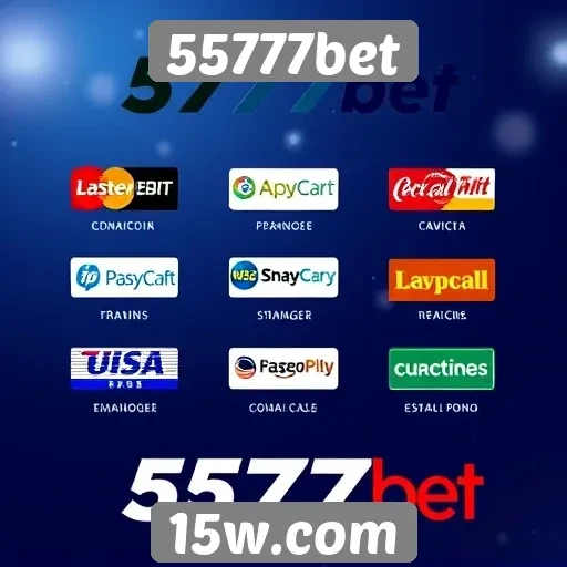 Métodos de pagamento aceitos no 55777bet